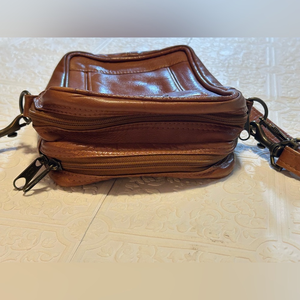 Brown Queros Colombian Genuine Leather Factory, Travel, Crossover Bag Purse - Picture 6 of 14